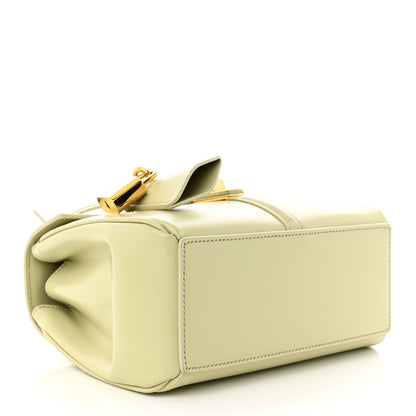 Celine Satinated Calfskin Mini 16 Top Handle Bag Almond Green 4 of 12