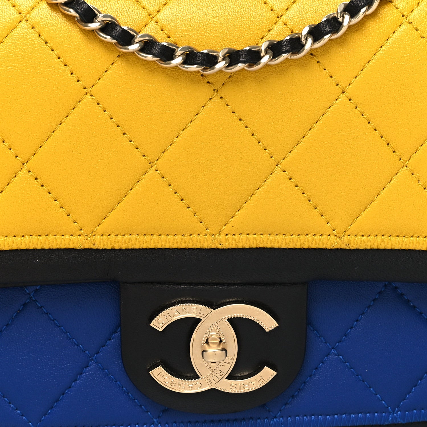 Chanel Lambskin Quilted Medium Graphic Flap Multicolor 8 of 11