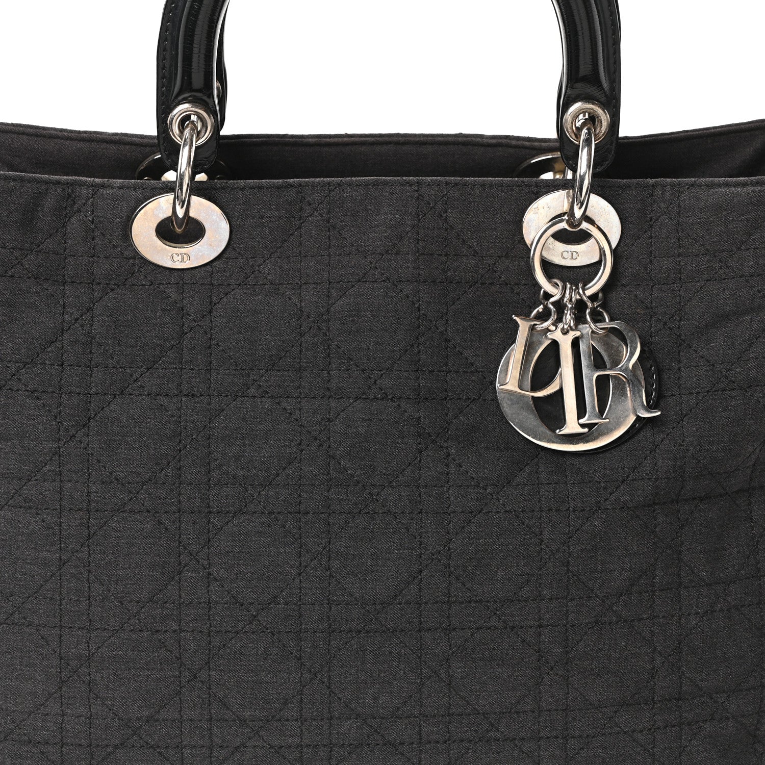 Christian Dior Nylon Cannage Large Lady Dior 1818448 – FASHIONPHILE