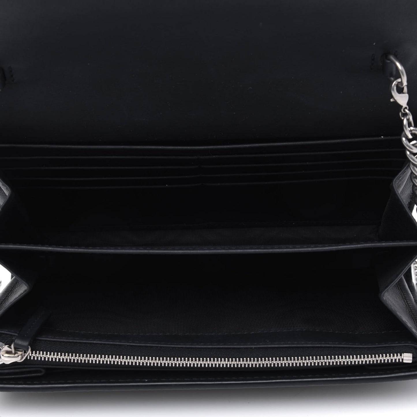 GG Supreme Monogram Mini Dionysus Chain Wallet Beige Black