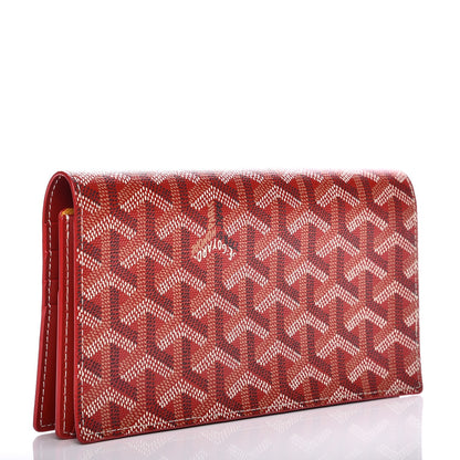 Goyard Goyardine Richelieu Wallet Red 3 of 8