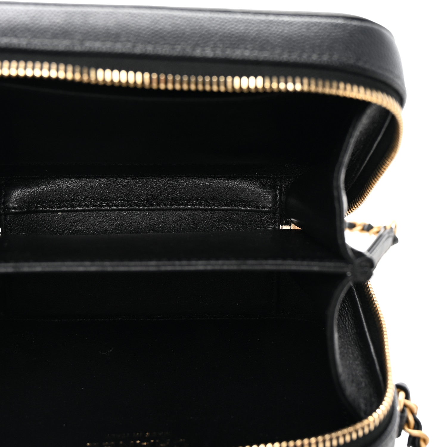 Chanel Caviar Quilted Small CC Filigree Vanity Case Black 5 of 11