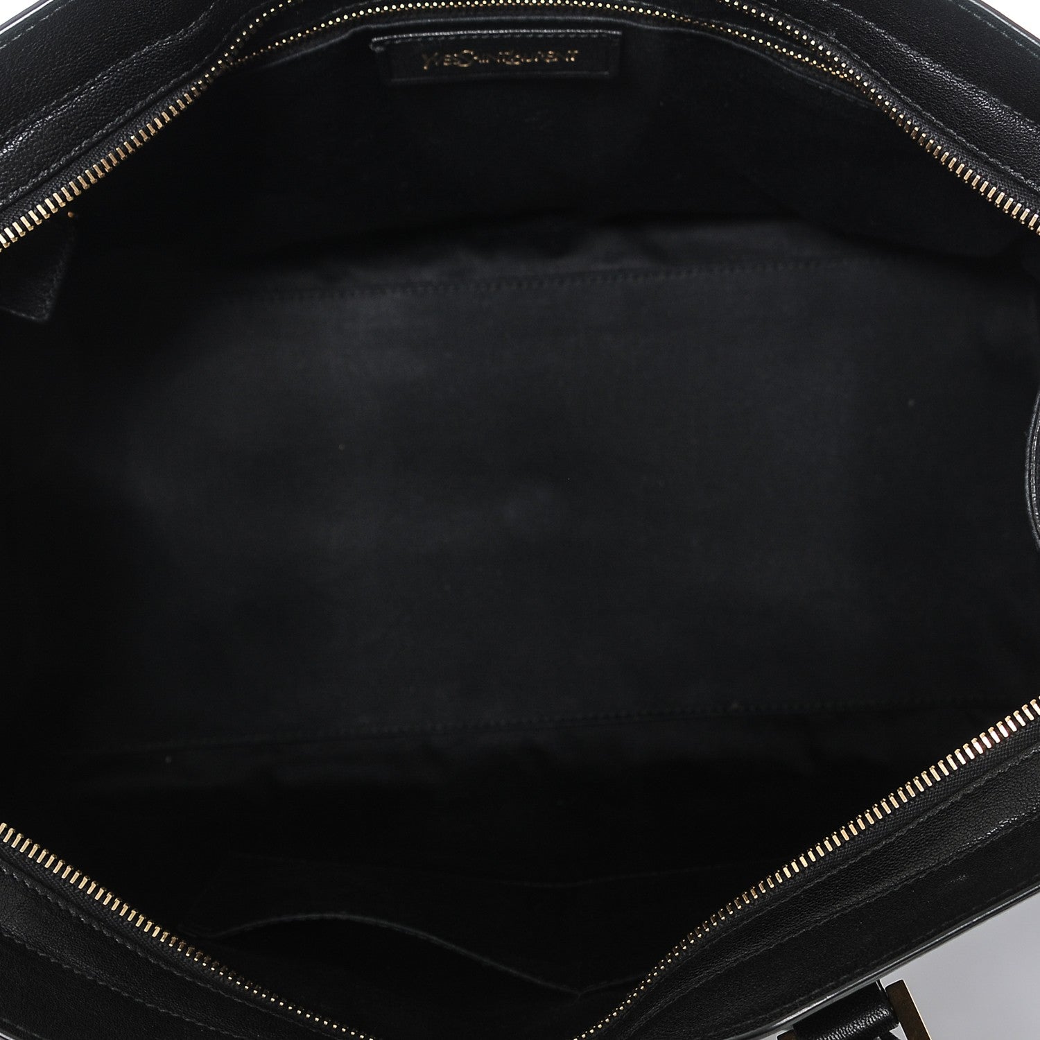 Saint Laurent Sheepskin Medium Cabas ChYc Black 5 of 6