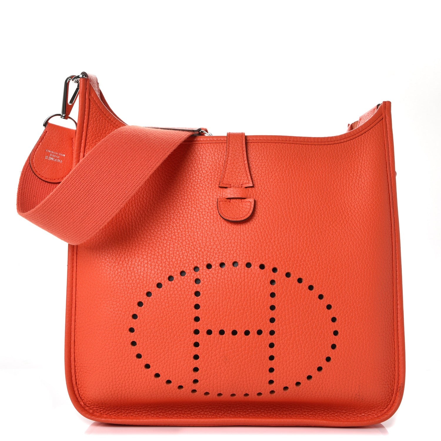 Hermes Taurillon Clemence Evelyne III PM Orange Poppy 1 of 12