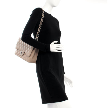 Chanel Caviar Quilted Jumbo Double Flap Dark Beige 2 of 8