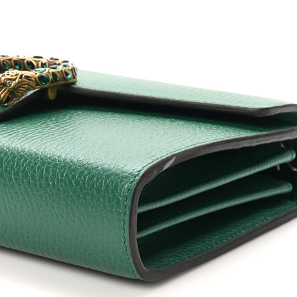 Gucci Calfskin Mini Dionysus Chain Wallet Emerald 11 of 11