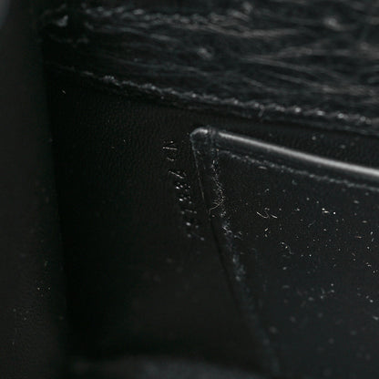 Hermes Ostrich Kelly Pochette Black 7 of 11