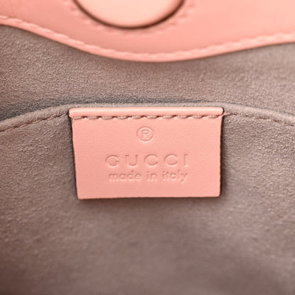 Gucci Nappa Bamboo Web Small Nymphaea Top Handle Bag Perfect Pink Mystic White 6 of 11