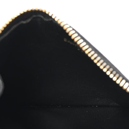 Saint Laurent Grained Calfskin Monogram 5 Fragments Zip Pouch Card Holder Black 5 of 7