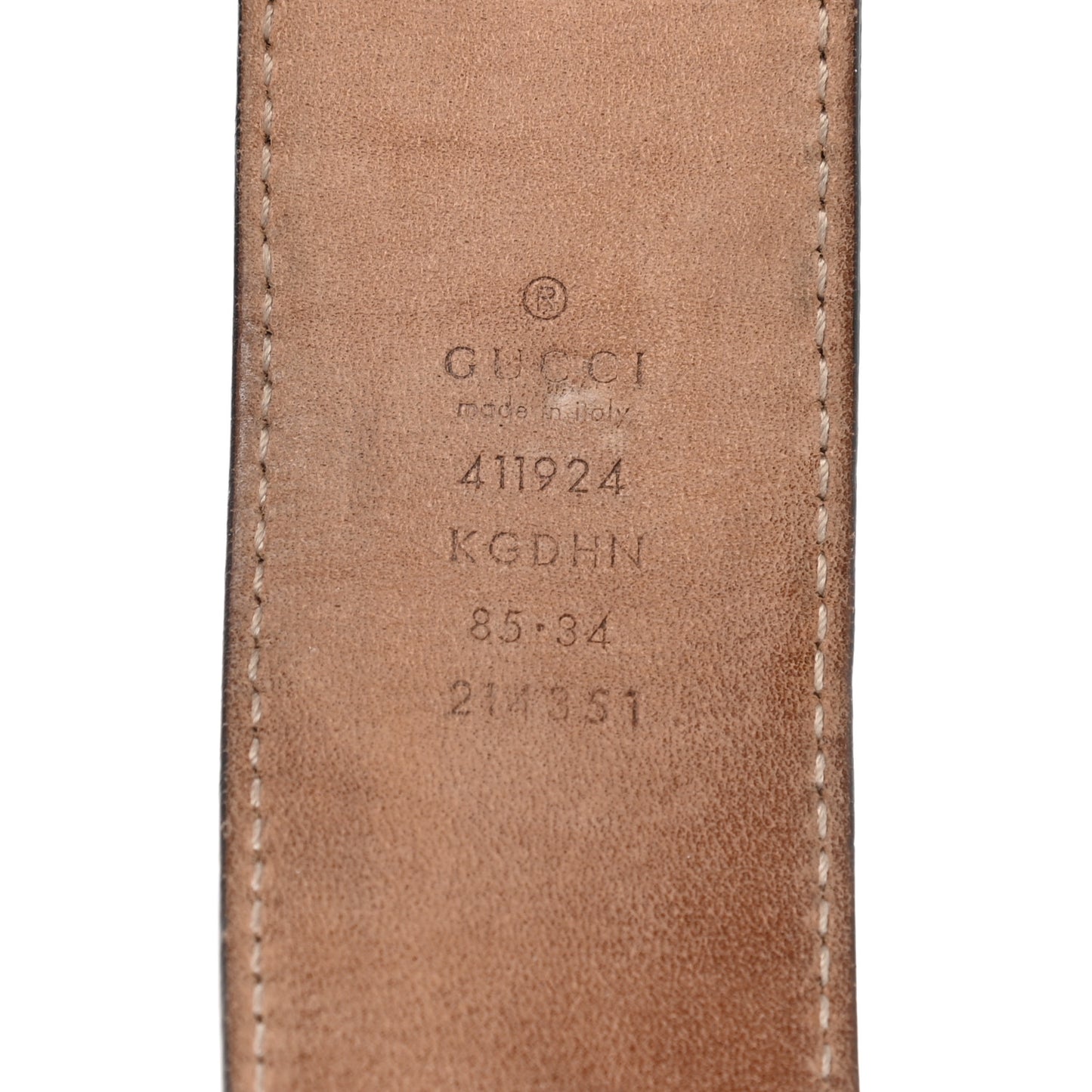 GG Supreme Monogram Selleria Calfskin Interlocking G 40mm Belt Beige Ebony Blue