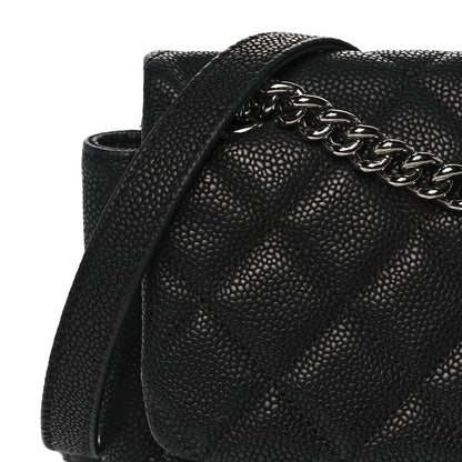 Chanel Iridescent Caviar Quilted Medium Lady Pearly Flap Black 10 of 10