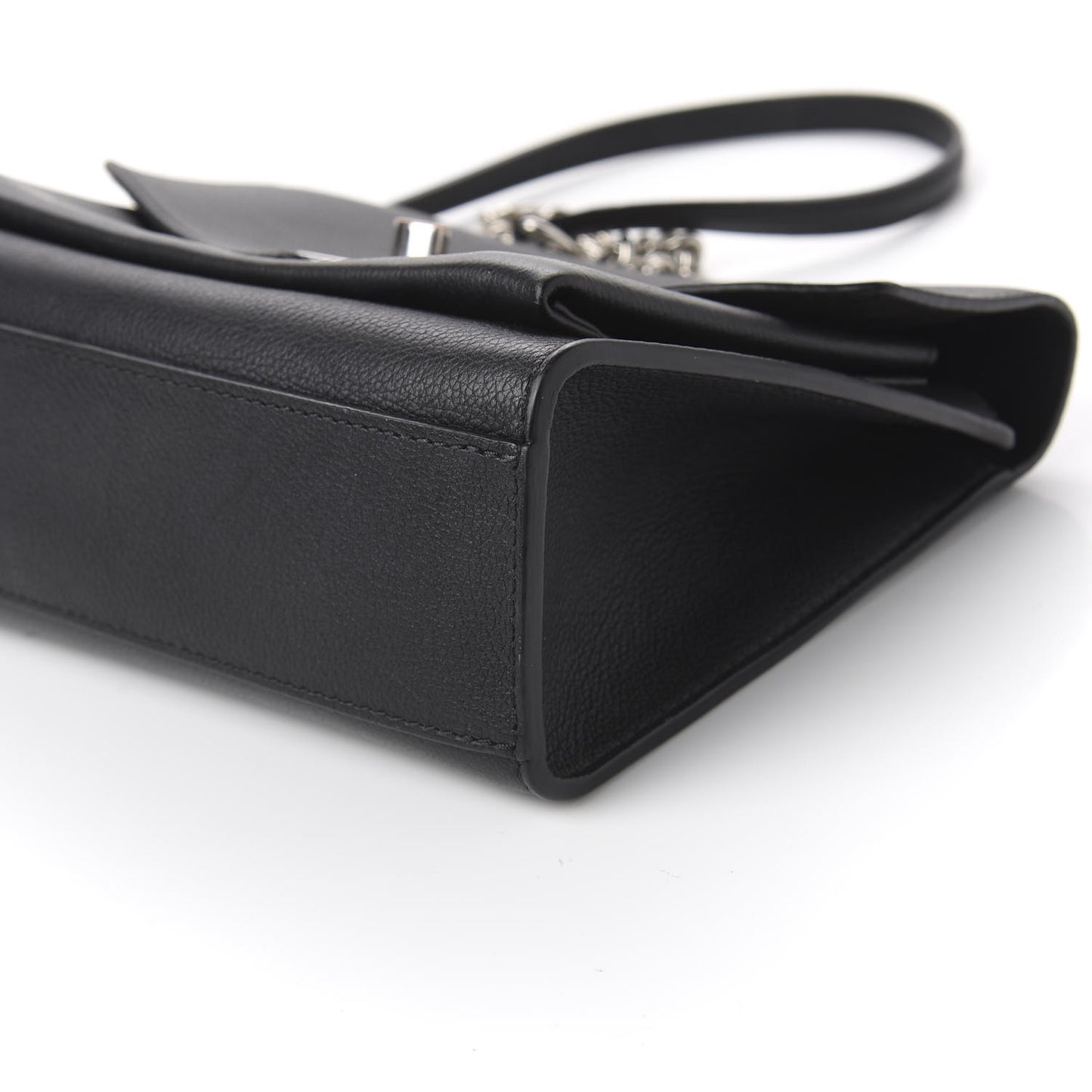 Soft Calfskin My Lockme Chain Bag BB Black
