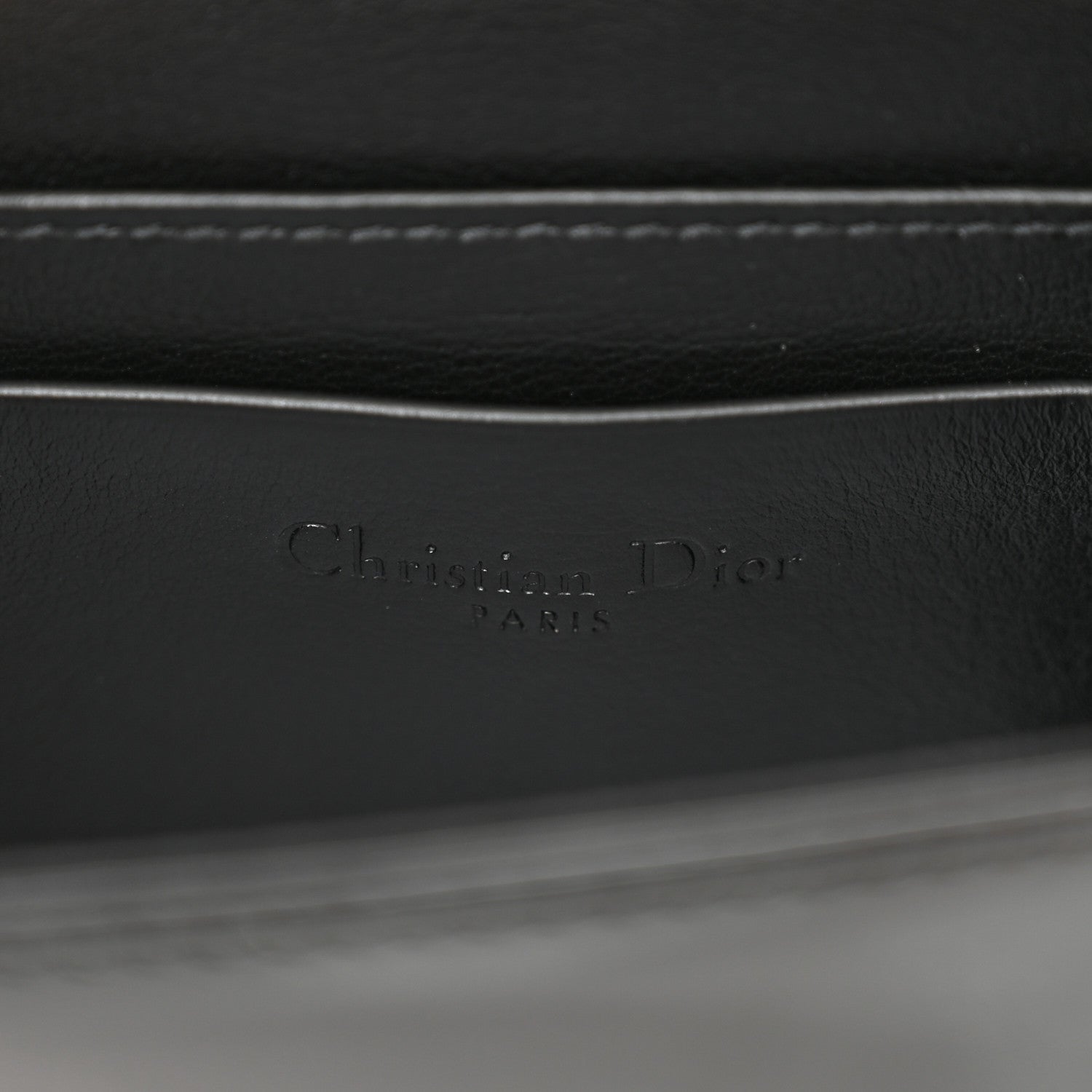 Christian Dior Patent Cannage Mini Pouch on Chain Black 6 of 10