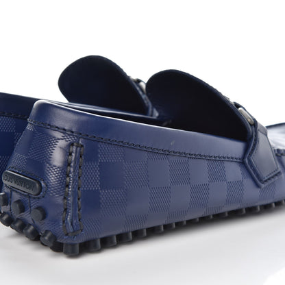 Louis Vuitton Mens Damier Infini Hockenheim Moccasin Loafers 13 Cosmos 9 of 10