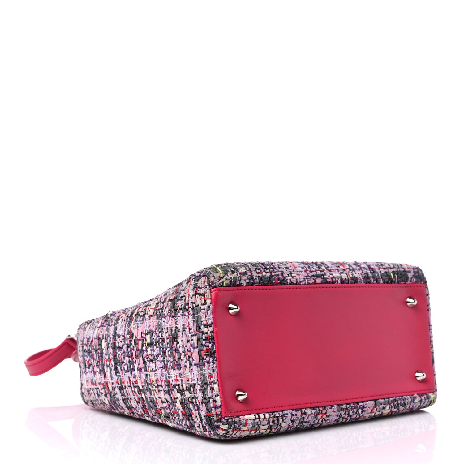 Christian Dior Tweed Medium Lady Dior Pink Multicolor 4 of 20