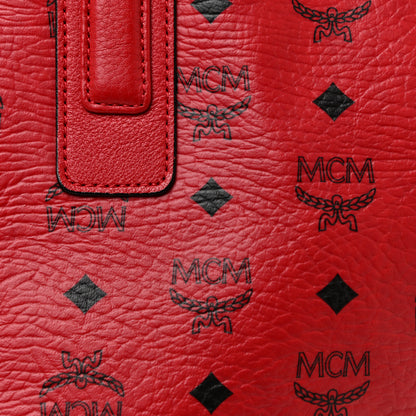 MCM Visetos Large Liz Reversible Shopper Tote Ruby Red 8 of 21