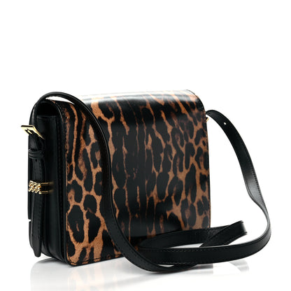 Burberry Calfskin Leopard Small Grace Bag Black 2 of 8