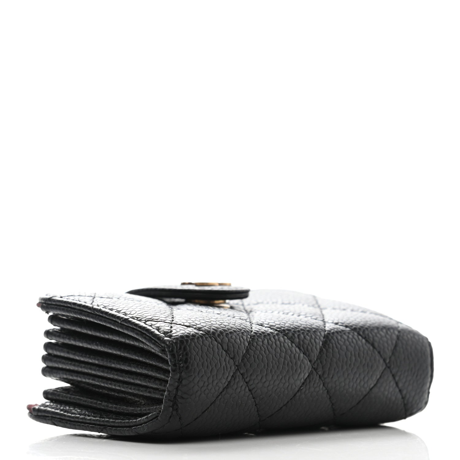Chanel Caviar Quilted Gusseted Card Holder Black 4 of 7