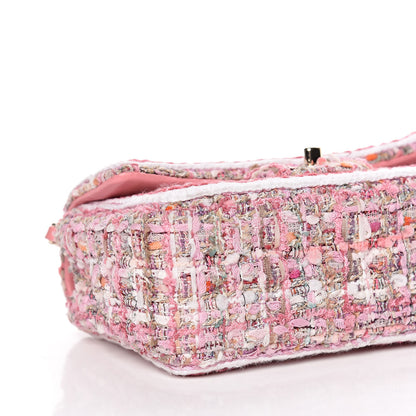 Chanel Tweed Braid Mini Flap White Pink 8 of 11