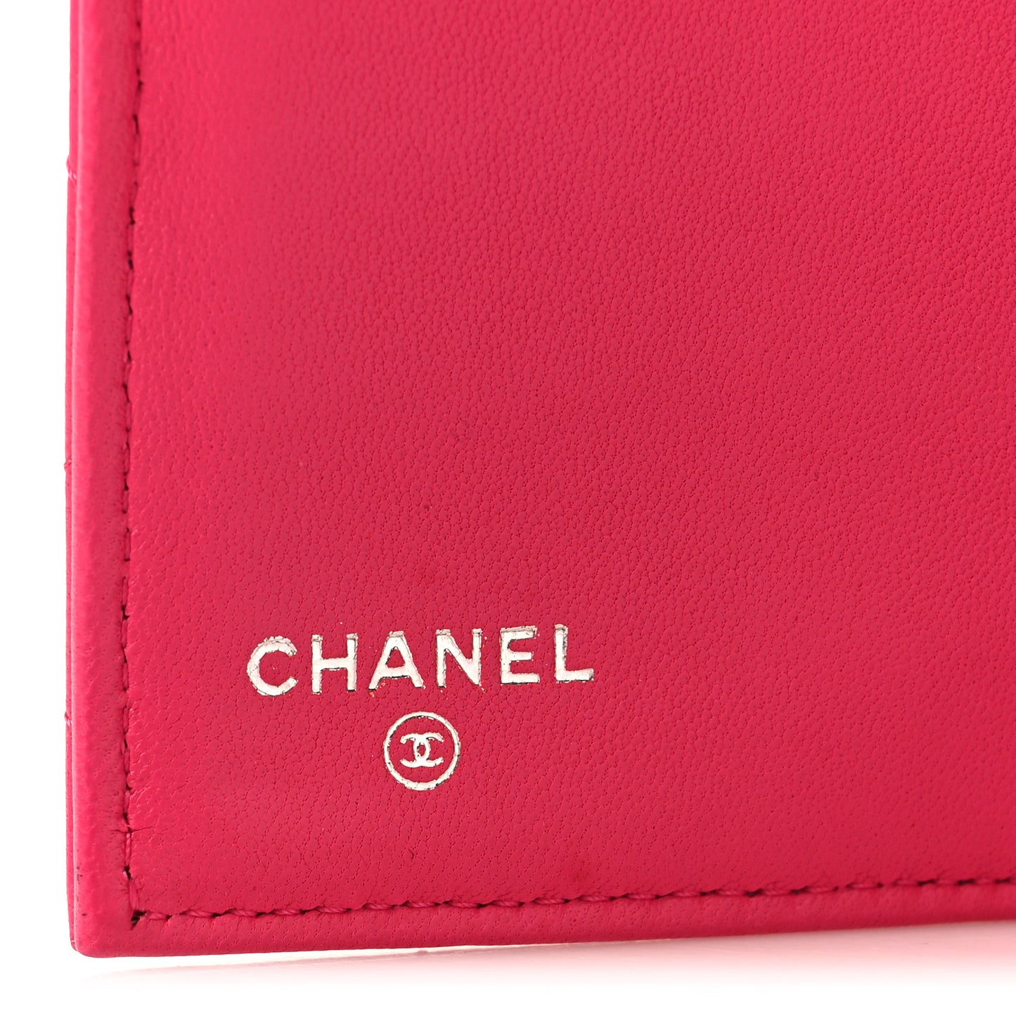 Lambskin Quilted Large Gusset Flap Wallet Pink