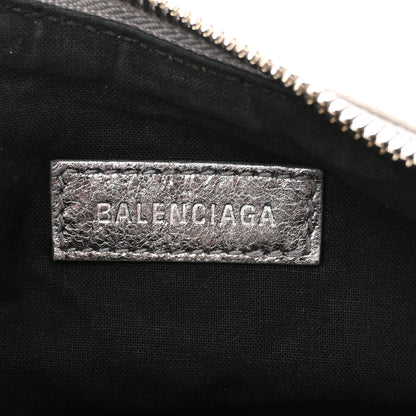 Balenciaga Metallic Agneau Arena Le Cagole Shoulder Bag XS Silver 6 of 12