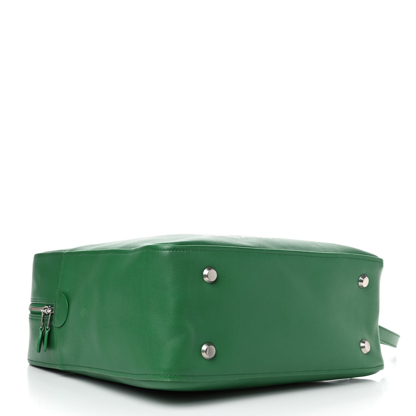 Shiny Day Calfskin M Triangle Duffle Vert Irlandais