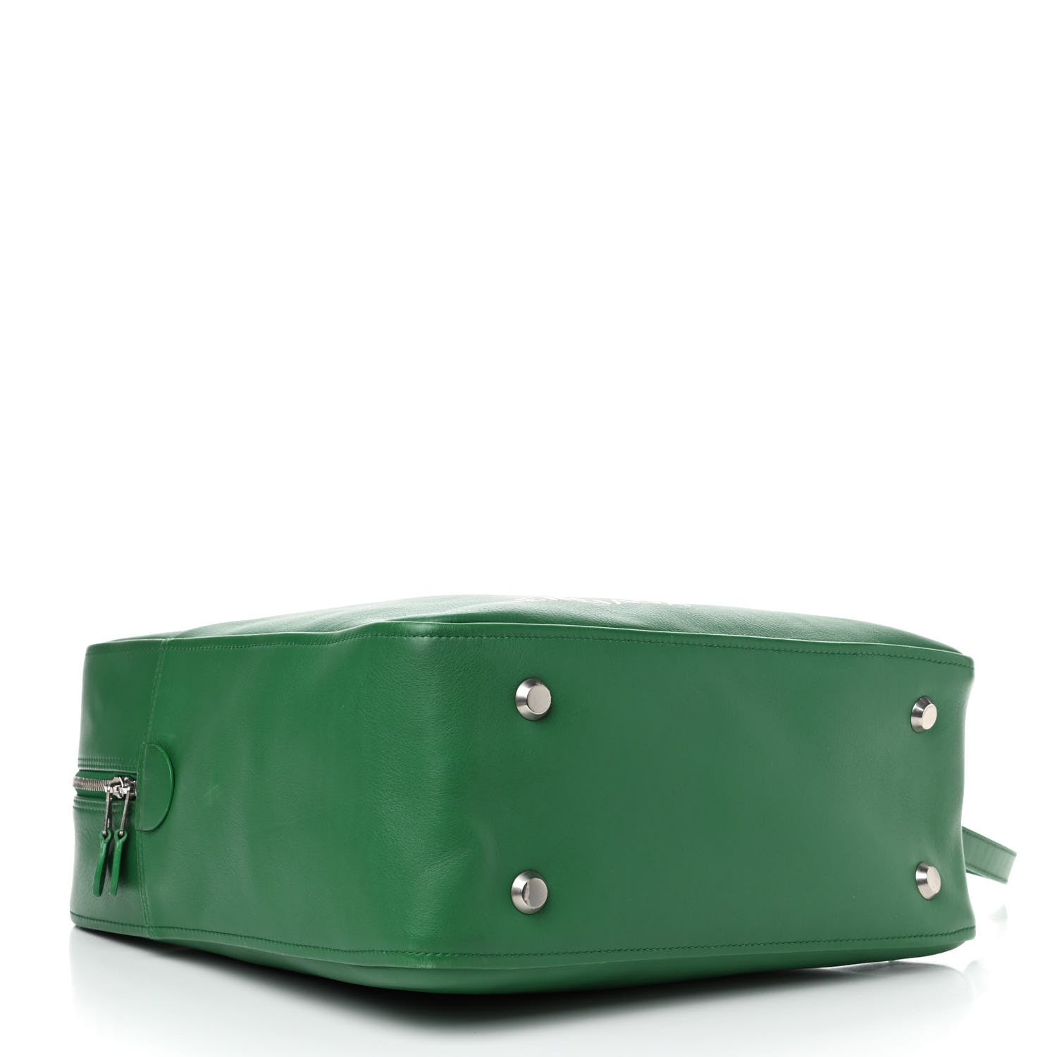 Balenciaga Shiny Day Calfskin M Triangle Duffle Vert Irlandais 3 of 6