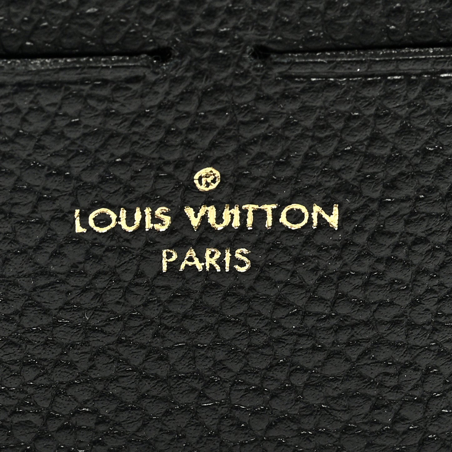 Calfskin Felicie Chain Wallet Card Holder Insert Black