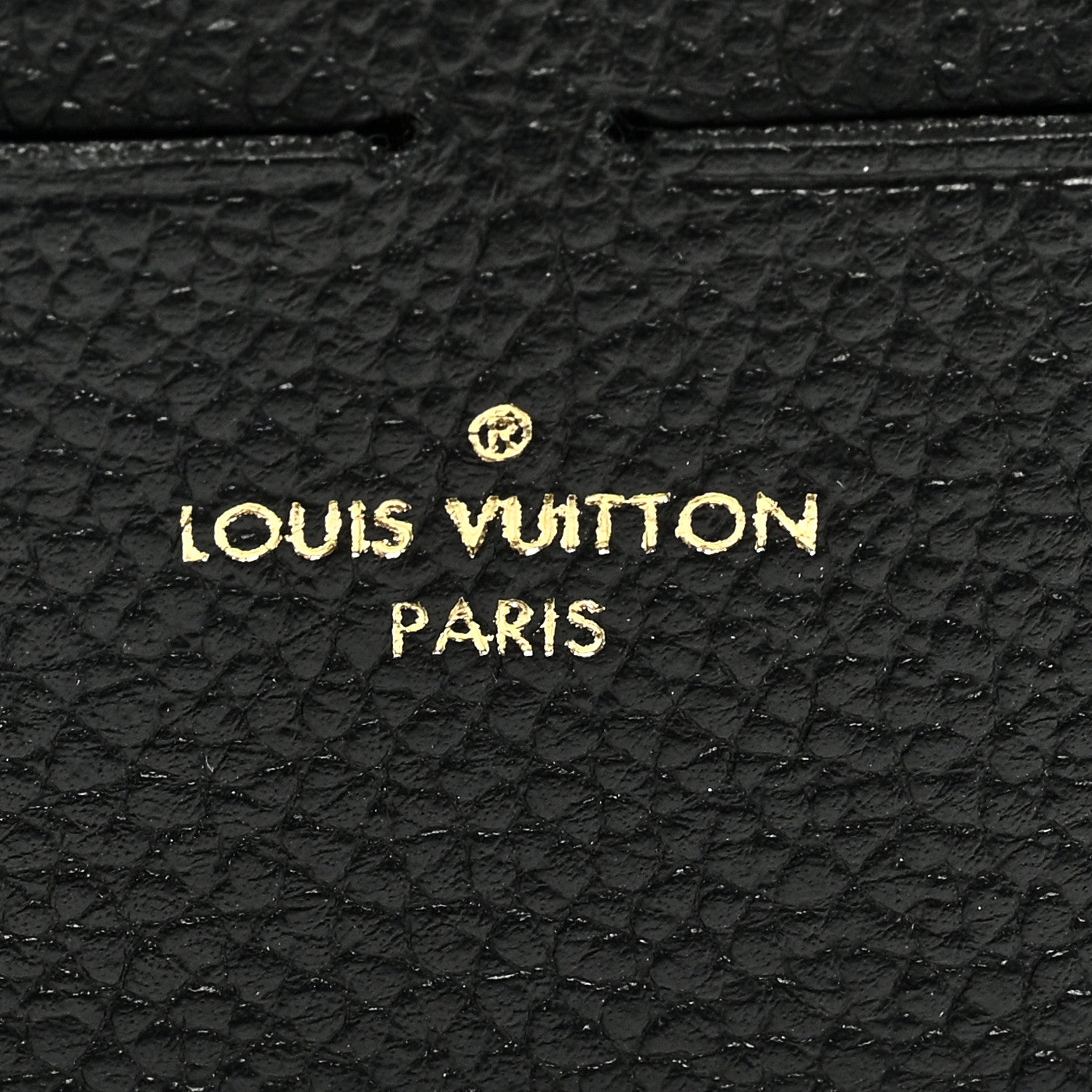 Louis Vuitton Calfskin Felicie Chain Wallet Card Holder Insert Black 6 of 6