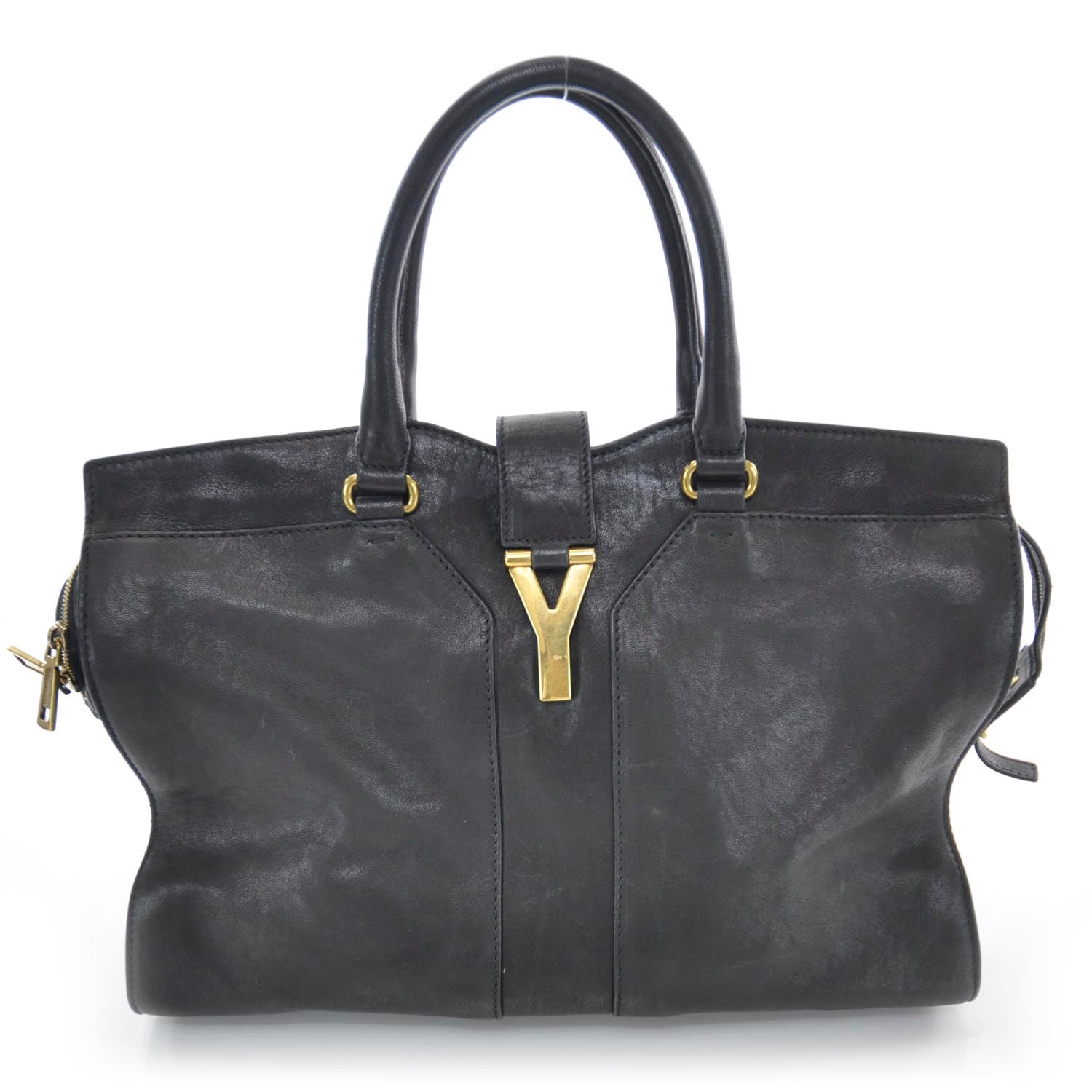 Saint Laurent Leather Large Cabas Chyc Black 1 of 7
