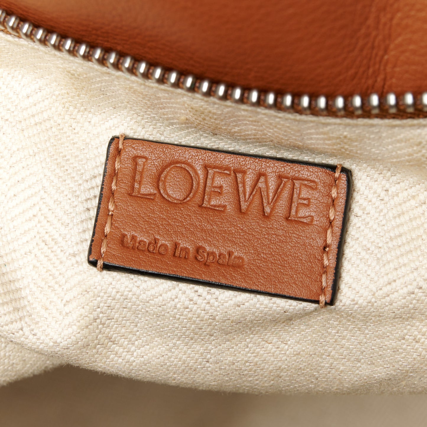 Calfskin Large Puzzle Bag Tan