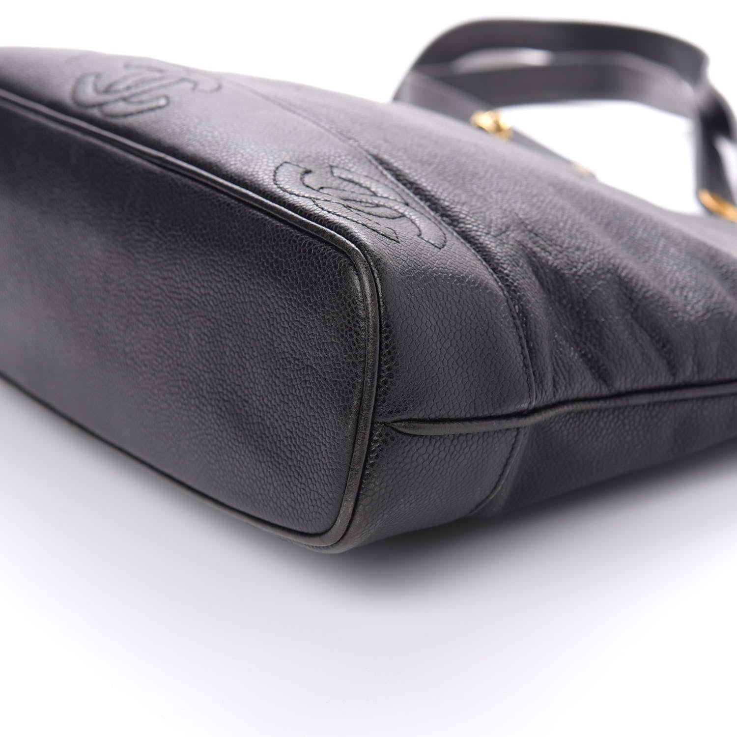Chanel Caviar CC Shoulder Bag Black 10 of 11