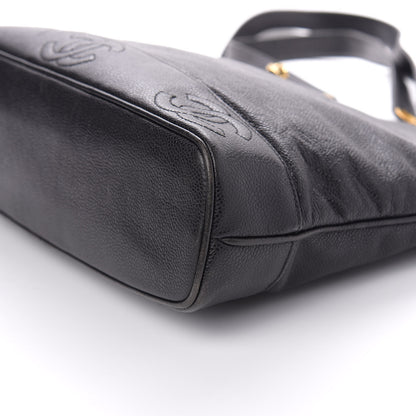 Chanel Caviar CC Shoulder Bag Black 10 of 11