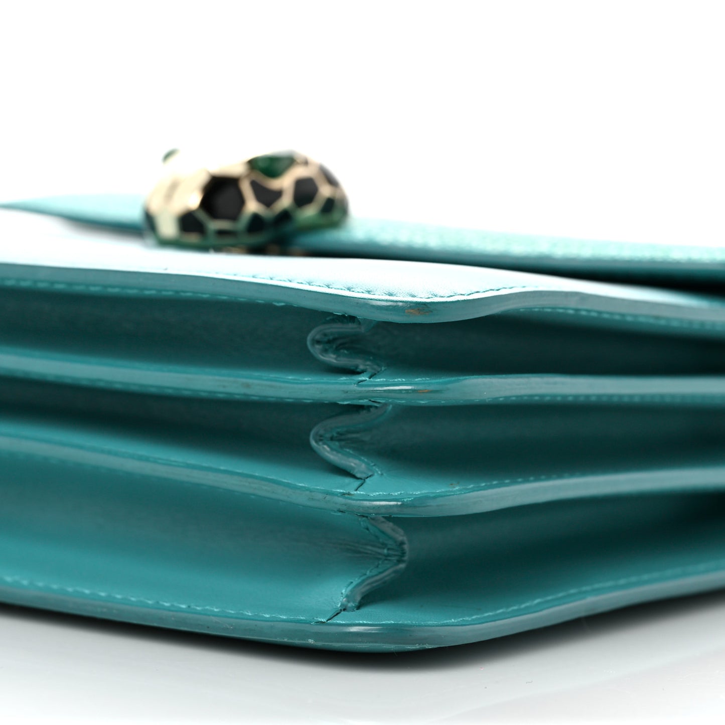 Calfskin Galuchat Serpenti Forever Crossbody Green