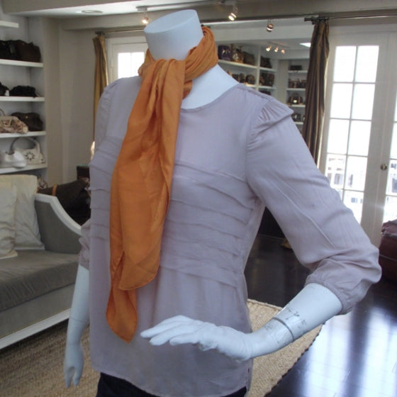Silk Monogram Monaco Scarf Orange