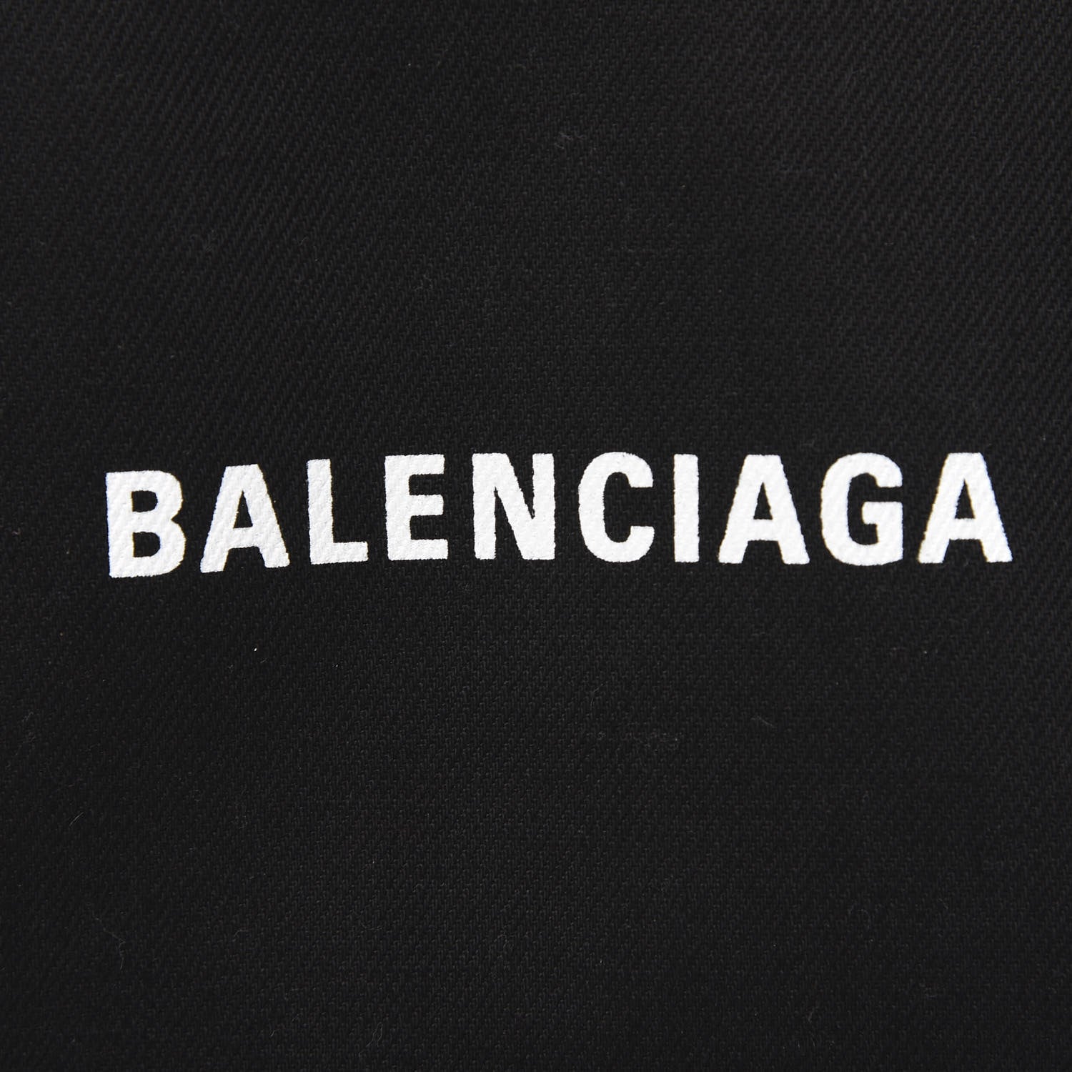Balenciaga Cotton Canvas Calfskin Navy Cabas XS Black 11 of 11