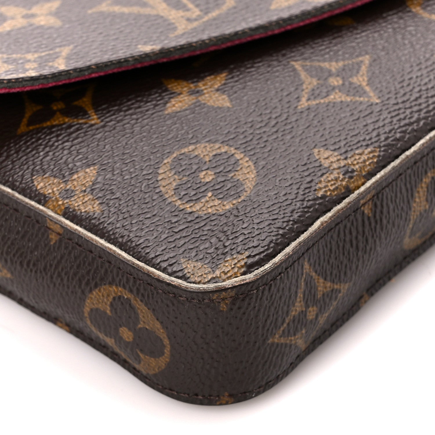 Louis Vuitton Monogram Pochette Felicie Chain Wallet Fuchsia 13 of 15