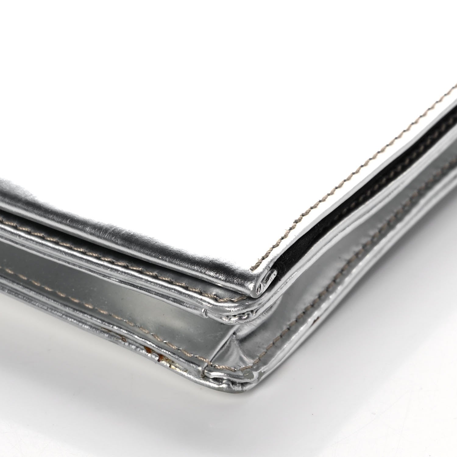 Prada Metallic Pouch Silver 9 of 10
