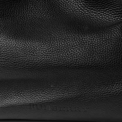 Burberry Grainy Calfskin House Check Medium Maidstone Black 12 of 14