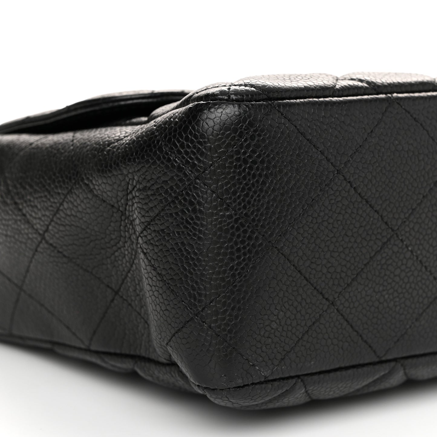 Caviar Quilted Jumbo Single Flap Black