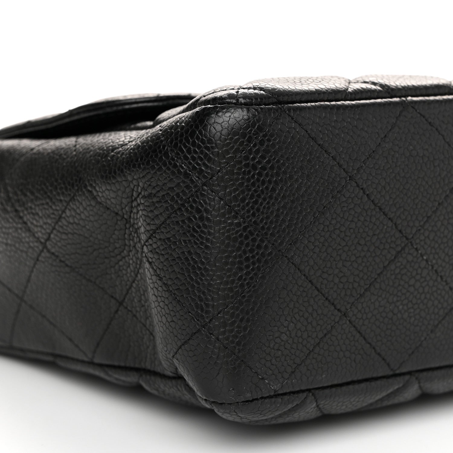 Chanel Caviar Quilted Jumbo Single Flap Black 9 of 10