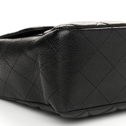 Chanel Caviar Quilted Jumbo Single Flap Black 9 of 10