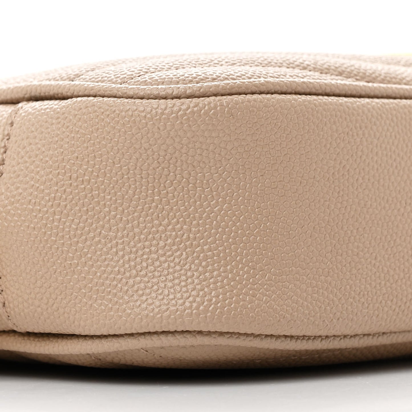 Grain De Poudre Matelasse Monogram Mini Lou Camera Bag Dark Beige