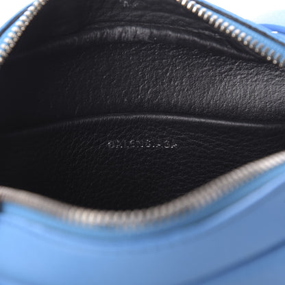 Balenciaga Calfskin Logo XS Everyday Camera Bag Bleu 8 of 9
