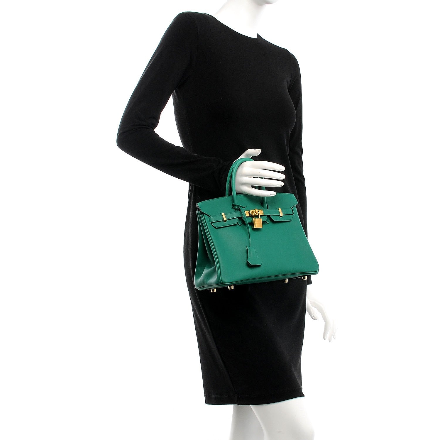 Hermes Swift Birkin 25 Vert Vertigo 2 of 31