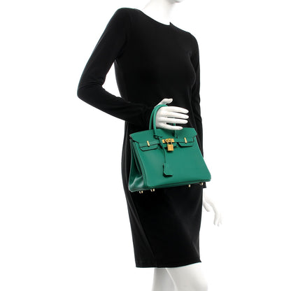 Hermes Swift Birkin 25 Vert Vertigo 2 of 31