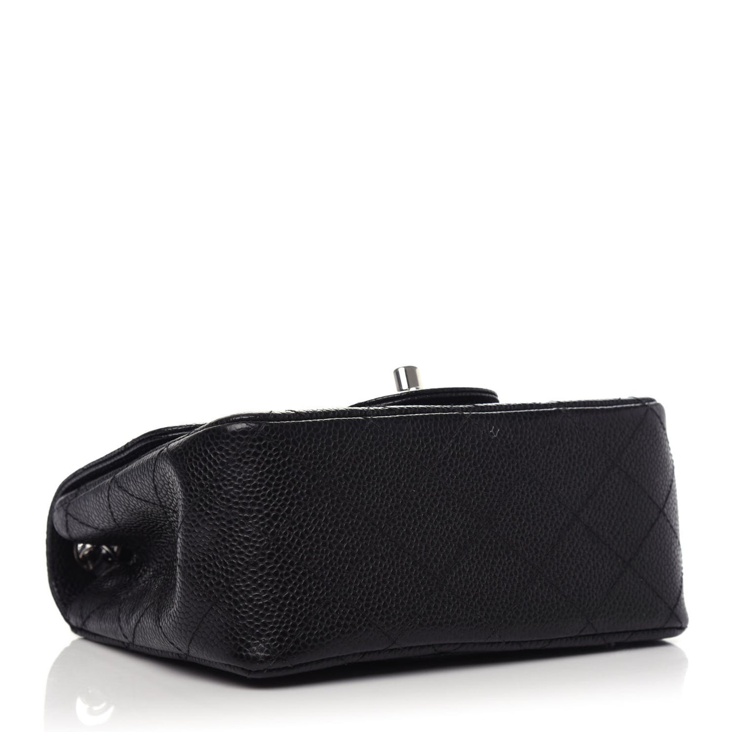Caviar Quilted Mini Square Flap Black