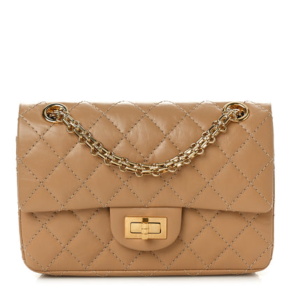 Chanel Aged Calfskin Quilted 2.55 Reissue Mini Flap Beige 1 of 10