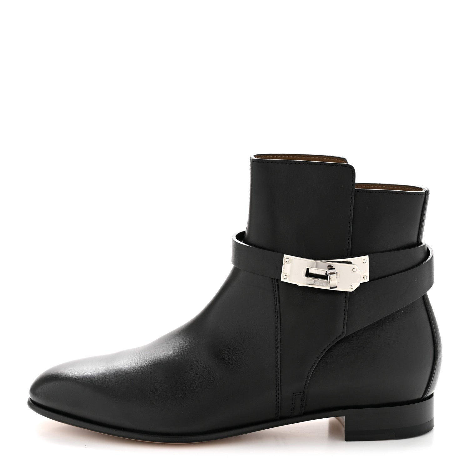 Hermes Calfskin Neo Low Boots 37 Black 1 of 11
