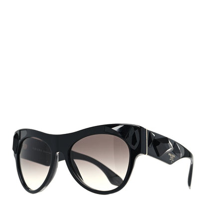 Prada Acetate Jewel Cat Eye Sunglasses SPR22Q Black 1 of 7